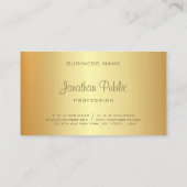 Carte De Visite Modèle moderne Elegant Or manuscrit Monogramme (Dos)