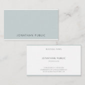 Carte De Visite Modèle moderne élégant professionnel bleu vert (Devant / Derrière)