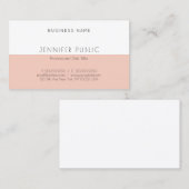 Carte De Visite Modèle moderne élégant simple professionnel (Devant / Derrière)