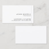 Carte De Visite Modèle moderne et propre professionnel Semi brilla (Devant / Derrière)