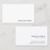 Carte De Visite Modèle moderne minimaliste professionnel (Devant / Derrière)