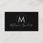 CARTE DE VISITE MODÈLE MODERNE MODERNE DE CODE QR NOIR (Devant)