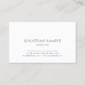 Carte De Visite Modèle moderne simple chic à la mode de conception (Devant)