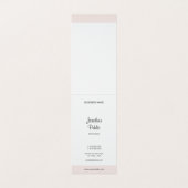 Carte De Visite Modèle moderne simple de manuscrit manuscrit (Intérieur déplié)