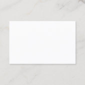 Carte De Visite Modèle moderne simple Élégant rose pâle blanc (Dos)
