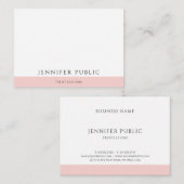 Carte De Visite Modèle moderne tendance rose vif élégant (Devant / Derrière)