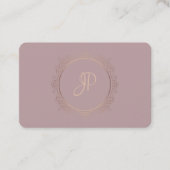 Carte De Visite Modèle Monogramme moderne manuscrit (Devant)