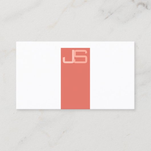 Carte De Visite Modèle Monogramme moderne professionnel (Devant)