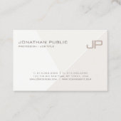 Carte De Visite Modèle Monogramme moderne tendance (Devant)