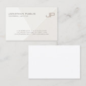 Carte De Visite Modèle Monogramme moderne tendance (Devant / Derrière)