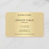 Carte De Visite Modèle Monogramme Or Élégant Moderne (Dos)