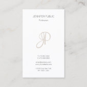 Carte De Visite Modèle monogramme sur mesure Élégant moderne (Dos)