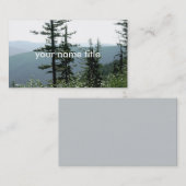 carte de visite modèle montagne paysage photo (Devant / Derrière)