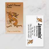 Carte De Visite Modèle musicien Kokopelli (Devant / Derrière)