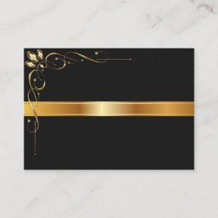 Carte De Visite &modèle noir d'or