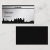 Carte De Visite Modèle noir et blanc 3 (Devant / Derrière)