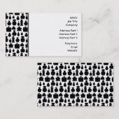 Carte De Visite Modèle noir et blanc de bouteille de parfum (Devant / Derrière)