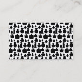 Carte De Visite Modèle noir et blanc de bouteille de parfum (Dos)