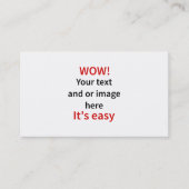 Carte De Visite Modèle personnalisable (Devant)