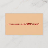 Carte De Visite Modèle personnalisable de bougie (Dos)