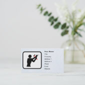 Carte De Visite Modèle personnalisable du logo Handyman (Debout devant)