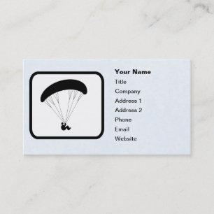 Carte De Visite Modèle personnalisable du logo Paraglider
