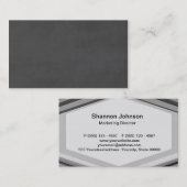 Carte De Visite Modèle - personnaliser d'arrière - plan de tableau (Devant / Derrière)