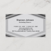 Carte De Visite Modèle - personnaliser d'arrière - plan de tableau (Dos)