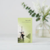 Carte De Visite Modèle photo, ajoutez votre propre (Debout devant)