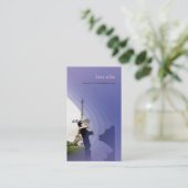 Carte De Visite Modèle photo, ajoutez votre propre (Debout devant)