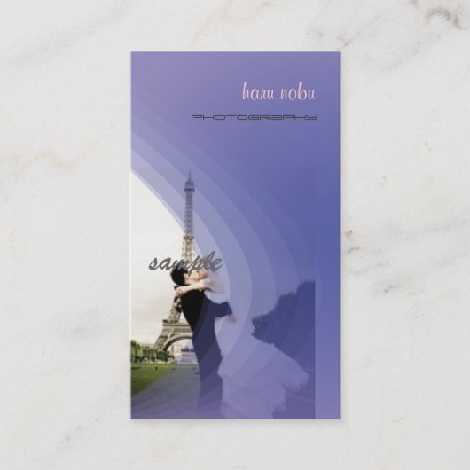 Carte De Visite Modèle photo, ajoutez votre propre (Devant)