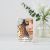 Carte De Visite Modèle photo consultant en beauté (Debout devant)