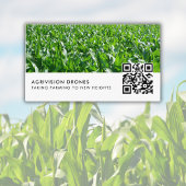 Carte De Visite Modèle photo de code QR de l'entreprise de drones