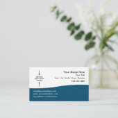 Carte De Visite Modèle photo de l'agent d'assurance multiligne (Debout devant)