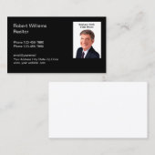Carte De Visite Modèle photo de l'agent immobilier (Devant / Derrière)