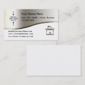 Carte De Visite Modèle photo de l'agent immobilier (Devant / Derrière)