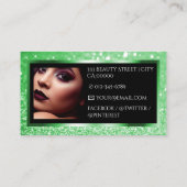 Carte De Visite Modèle photo de Parties scintillant de luxe Bright (Dos)