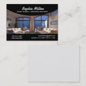 Carte De Visite Modèle photo du concepteur d'intérieur de la mise (Devant / Derrière)