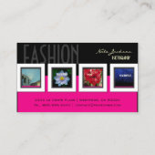 Carte De Visite modèle photo/photo de mode (Dos)
