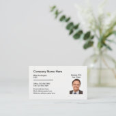 Carte De Visite Modèle photo professionnel (Debout devant)