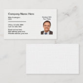 Carte De Visite Modèle photo professionnel (Devant / Derrière)