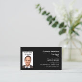 Carte De Visite Modèle photo professionnel (Debout devant)