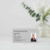 Carte De Visite Modèle photo professionnel de revendeur (Debout devant)