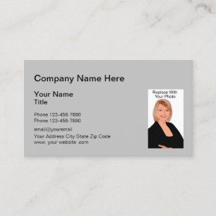 Carte De Visite Modèle photo professionnel de revendeur