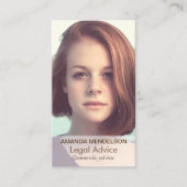 Carte De Visite Modèle photo vertical (Devant)