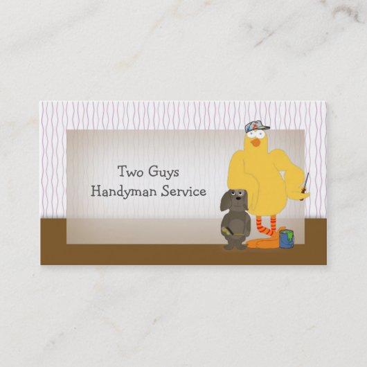 Carte De Visite Modèle pour le service de dépanneur de bricoleur, (Devant)