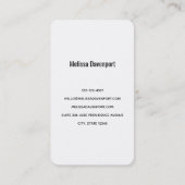 Carte De Visite Modèle professionnel 10 (Dos)