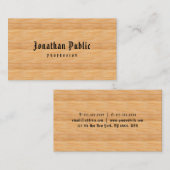 Carte De Visite Modèle professionnel classique américain texte boi (Devant / Derrière)