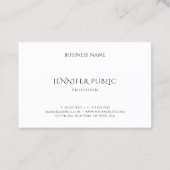 Carte De Visite Modèle professionnel créatif look or moderne (Dos)