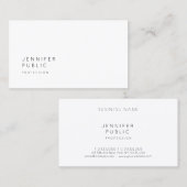 Carte De Visite Modèle professionnel design simple et élégant (Devant / Derrière)
